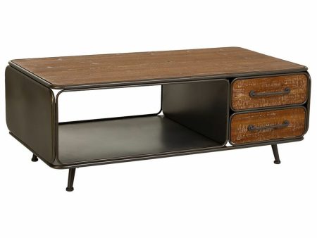 Centre Table Alexandra House Living Brown Metal Fir wood MDF Wood 64 x 46 x 120 cm Hot on Sale