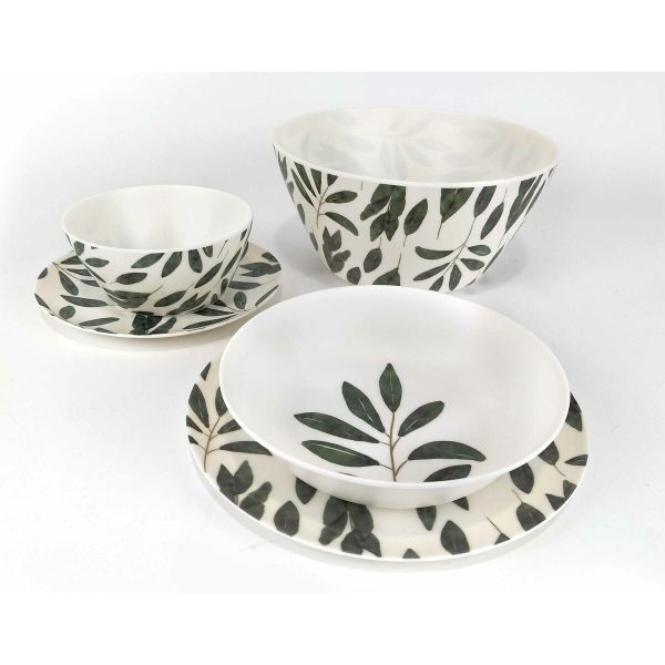 Bowl Alfares Melamin Laurel 15 x 7 cm (24 Units) Discount