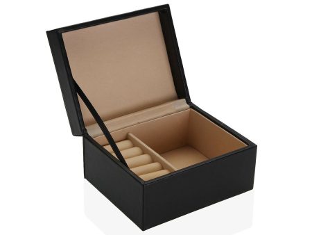 Jewelry box Versa Black 7,5 x 8,5 x 15 cm Cheap