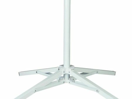 Base for beach umbrella Aktive White Metal 65 x 60,5 x 65 cm (6 Units) Hot on Sale