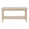 Centre Table DKD Home Decor 90 x 50 x 46 cm Natural Aluminium MDF Wood Cheap