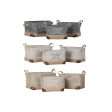 Basket set DKD Home Decor Beige Grey Light brown 40 x 30 x 24 cm Polyester Wood 3 Pieces (3 Units) For Discount