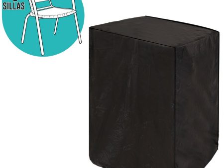 Chair Cover For chairs Black PVC 66 x 66 x 109 cm on Sale