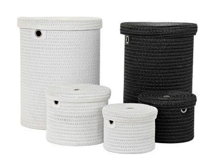 Basket set DKD Home Decor polypropylene (5 pcs) (42 x 42 x 53 cm) For Discount