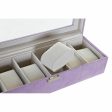 Jewelry box DKD Home Decor 8424001859894 33 x 11 x 9 cm Crystal Lilac Polyurethane For Cheap