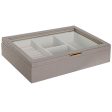 Jewelry box Home ESPRIT Beige Crystal 29,5 x 19,5 x 6 cm Online