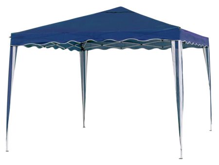 Pergola Steel 300 x 300 x 250 cm Blue Hot on Sale