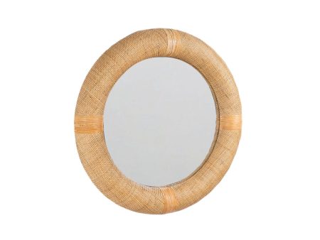 Wall mirror Romimex Natural 80 x 80 x 7 cm 7 x 80 x 80 cm Circle Discount