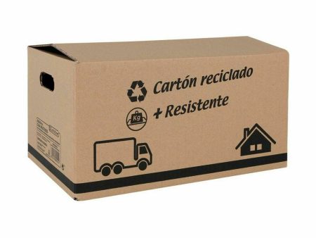 Storage Box with Lid Confortime Cardboard 40 X 25 X 20 cm (20 Units) Cheap