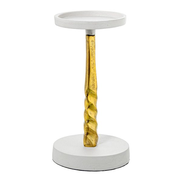 Candle Holder Alexandra House Living Gold Aluminium on Sale