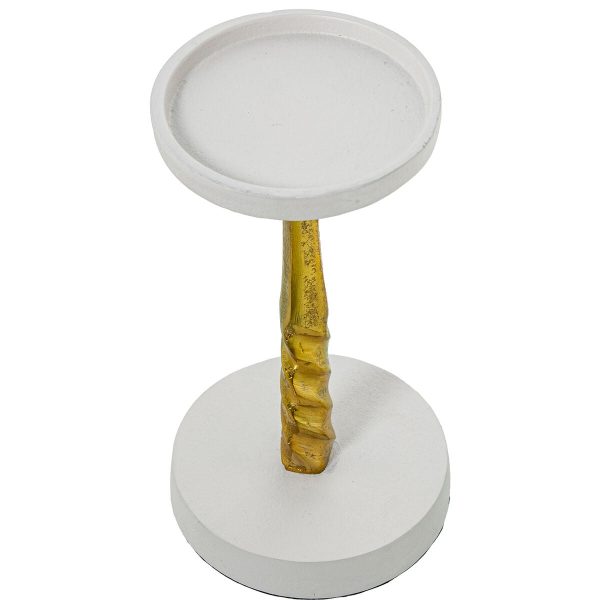 Candle Holder Alexandra House Living Gold Aluminium on Sale