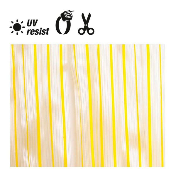 Curtains EDM 75954 75954 Yellow polypropylene Tapes 90 x 210 cm Cheap