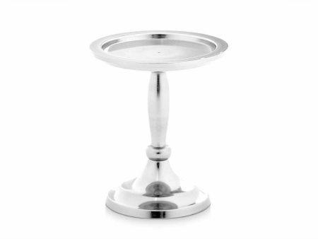 Candle Holder Silver Aluminium 10 x 12 x 10 cm (8 Units) For Discount