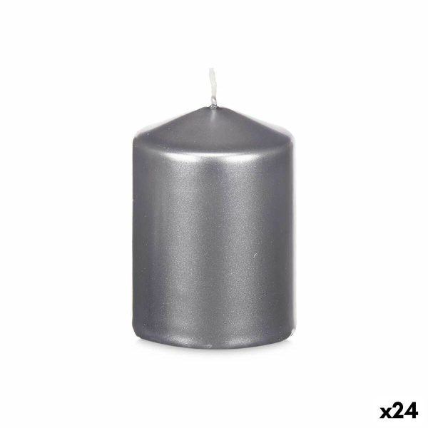 Candle Acorde 92535 Silver 7 x 10 x 7 cm (24 Units) Hot on Sale