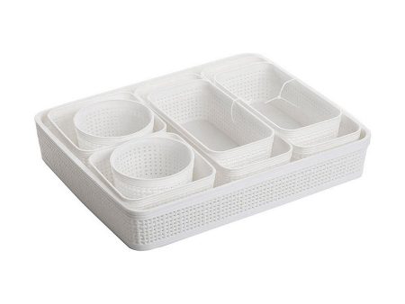 Basket set Dem Plastic 9 Pieces (34 x 28 x 6 cm) Online