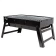 Barbecue Portable Aktive Rectangular Black 50 x 23 x 30 cm (2 Units) For Cheap