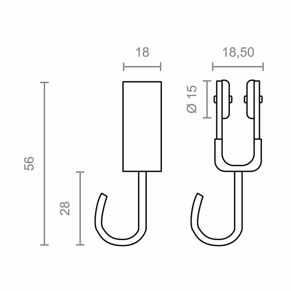 Curtain pulley Micel TLD18 Inside White 2 Units Online