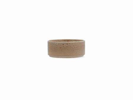 Bowl Ariane Porous Ceramic Beige 12 cm (12 Units) Online Hot Sale