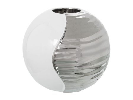 Candleholder Alexandra House Living White Ceramic 14 x 12 x 14 cm Online