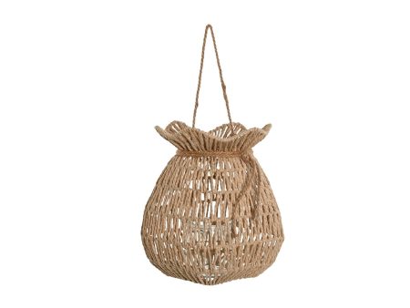 Candleholder Home ESPRIT Natural Metal Rope 21 x 21 x 30 cm on Sale