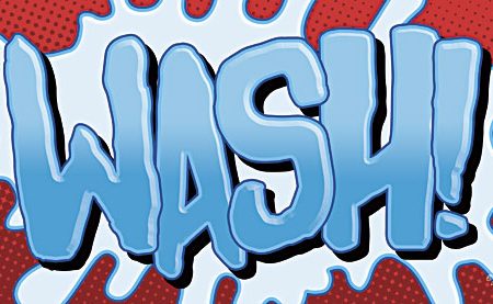 RAD1143 - Superhero Wash! - 18x9 Online now