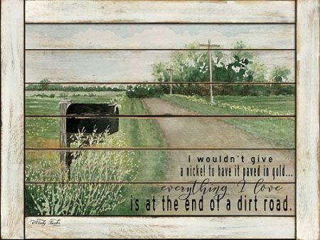 CIN664 - The End of a Dirt Road - 16x12 Sale