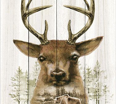 ED351 - Deer Wilderness Portrait - 12x16 For Cheap