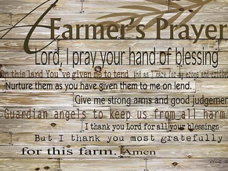 CIN122 - A Farmer s Prayer - 18x12 Online Hot Sale