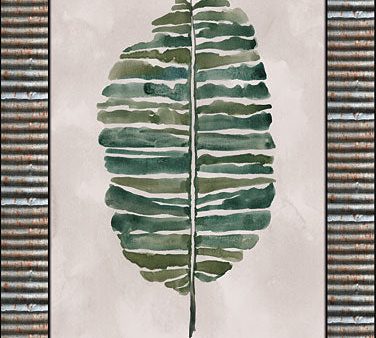 CIN675 - Banana Leaf Galvanized - 12x16 on Sale