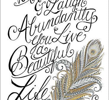 DS1264 - Live a Beautiful Life - 12x16 on Sale